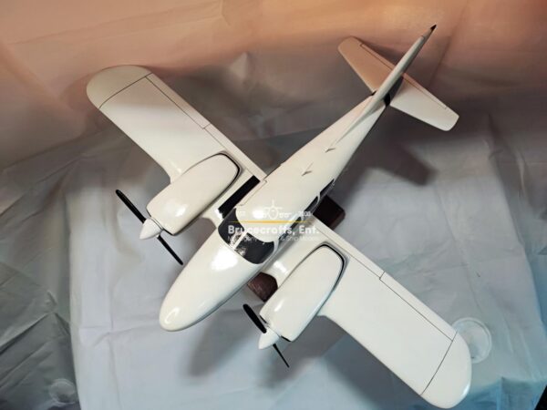 Model of Piper PA-23 Aztec with detailed craftsmanship.